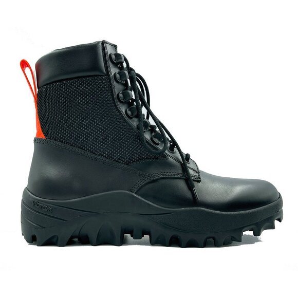 MCM High Top lace Up Black Military Boots - Picture 1 of 8